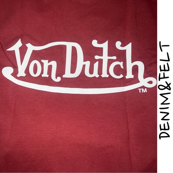 Von Dutch Men's Red Wine "KEEP AN EYE OUT" Eyeball
Graphic Tee/T-Shirt | NEW/NWT - Picture 4 of 7